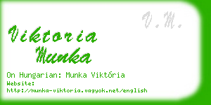 viktoria munka business card